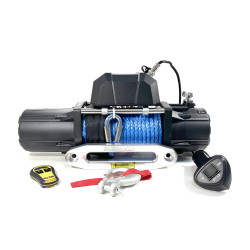 Лебедка электрическая 4REVO серии TRX 12V 9000 lbs / 4082 кг с синтетическим тросом