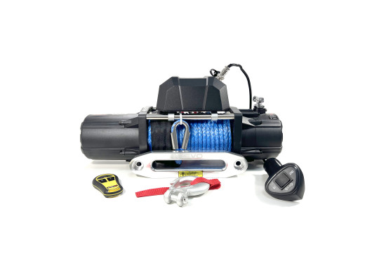 Лебедка электрическая 4REVO серии TRX 12V 9000 lbs / 4082 кг с синтетическим тросом