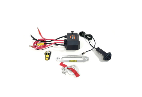 Лебедка электрическая 4REVO серии TRX 12V 12000 lbs / 5443 кг с синтетическим тросом