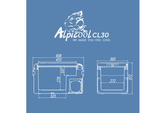 Компрессорный автохолодильник ALPICOOL CL-30 л, 12/24В