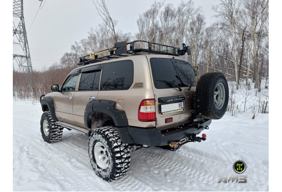 Бампер силовой задний АМЗ для Toyota Land Cruiser 105