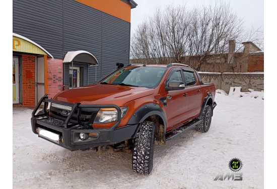 Силовые пороги АМЗ для Ford Ranger III 2011-2015