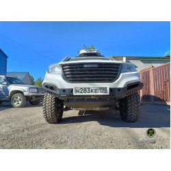 Мини-силовик АМЗ для Haval H9 с площадкой для лебедки