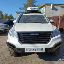 Мини-силовик АМЗ для Haval H9 с площадкой для лебедки