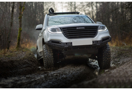 Мини-силовик АМЗ для Haval H9 с площадкой для лебедки