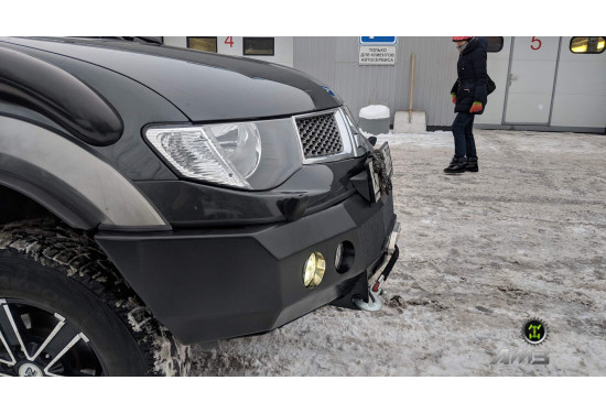 Бампер силовой передний АМЗ для Mitsubishi L200 IV 2006-2016