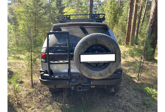 Бампер силовой задний АМЗ для Mitsubishi Montero Sport/Pajero Sport 1996-2009