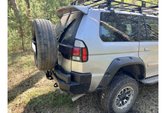 Бампер силовой задний АМЗ для Mitsubishi Montero Sport/Pajero Sport 1996-2009