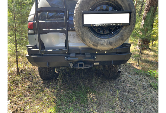 Бампер силовой задний АМЗ для Mitsubishi Montero Sport/Pajero Sport 1996-2009