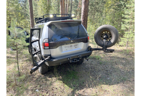 Бампер силовой задний АМЗ для Mitsubishi Montero Sport/Pajero Sport 1996-2009