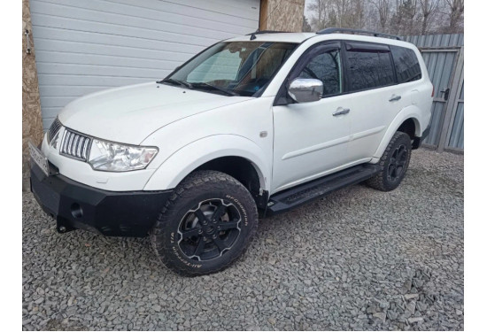 Силовые пороги АМЗ для Mitsubishi Pajero Sport 2008-2017
