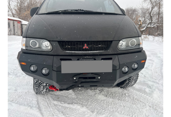 Бампер силовой передний АМЗ для Mitsubishi Delica 1994-2007