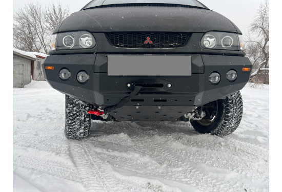 Бампер силовой передний АМЗ для Mitsubishi Delica 1994-2007