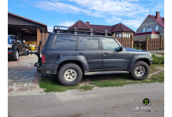 Силовые пороги АМЗ для Nissan Patrol Y61 1997-2010