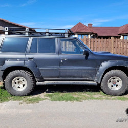 Силовые пороги АМЗ для Nissan Patrol Y61 1997-2010