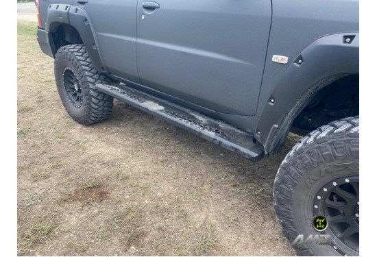 Силовые пороги АМЗ для Nissan Patrol Y61 1997-2010