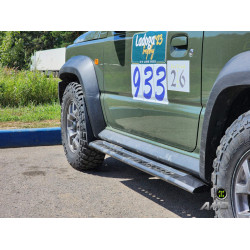 Силовые пороги листовые цельногнутые АМЗ для Suzuki Jimny 2018+