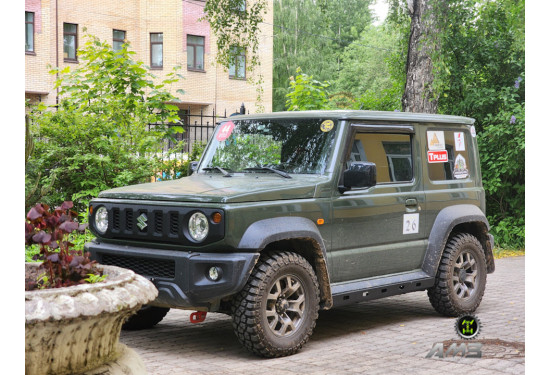 Силовая защита порогов АМЗ для Suzuki Jimny 2018+