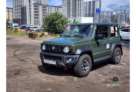 Силовая защита порогов АМЗ для Suzuki Jimny 2018+