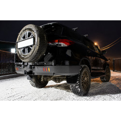 Бампер силовой задний АМЗ для Toyota Fortuner 2015-2020