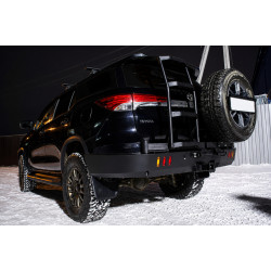 Бампер силовой задний АМЗ для Toyota Fortuner 2015-2020