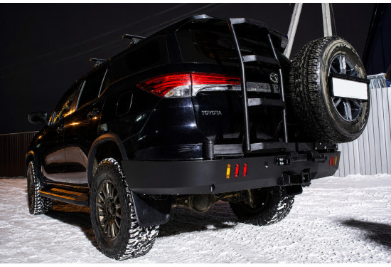 Бампер силовой задний АМЗ для Toyota Fortuner 2015-2020