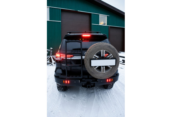Бампер силовой задний АМЗ для Toyota Fortuner 2015-2020