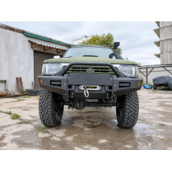 Бампер силовой передний АМЗ для Toyota Hilux 1988-1997 (передняя рессорная подвеска)