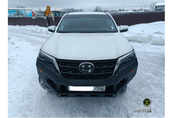 Бампер силовой передний АМЗ для Toyota Fortuner 2020-2024