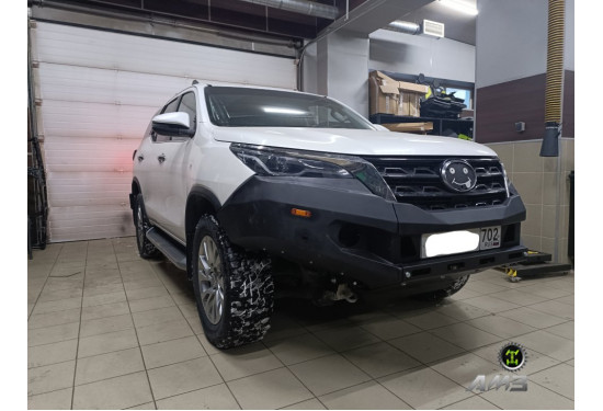 Бампер силовой передний АМЗ для Toyota Fortuner 2020-2024