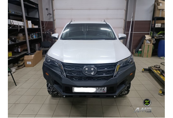 Бампер силовой передний АМЗ для Toyota Fortuner 2020-2024