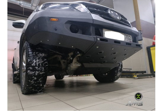 Бампер силовой передний АМЗ для Toyota Fortuner 2020-2024