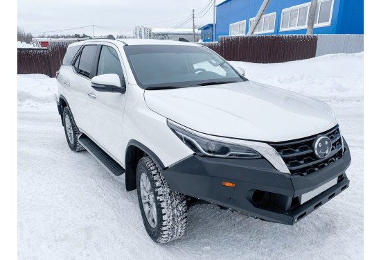 Бампер силовой передний АМЗ для Toyota Fortuner 2020-2024 с листом защиты радиатора