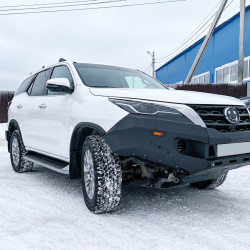 Бампер силовой передний АМЗ для Toyota Fortuner 2020-2024 с листом защиты радиатора