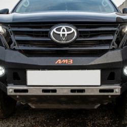 Бампер силовой передний АМЗ для Toyota Fortuner 2015-2020 с листом защиты радиатора