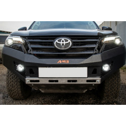 Бампер силовой передний АМЗ для Toyota Fortuner 2015-2020 с листом защиты радиатора