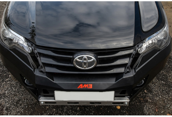 Бампер силовой передний АМЗ для Toyota Fortuner 2015-2020 с листом защиты радиатора