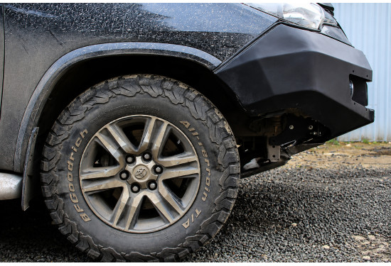 Бампер силовой передний АМЗ для Toyota Fortuner 2015-2020 с листом защиты радиатора