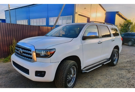Силовые пороги АМЗ для Toyota Sequoia 2007-2017