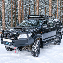 Бампер силовой передний АМЗ для Toyota Hilux 2005-2015 с листом защиты радиатора