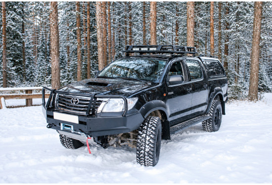 Бампер силовой передний АМЗ для Toyota Hilux 2005-2015 с листом защиты радиатора