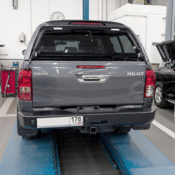 Бампер силовой задний АМЗ для Toyota Hilux 2015-2020