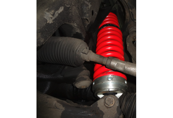 Усиленный комплект подвески для Toyota Land Cruiser 100 с передними регулируемыми стойками и задними прогрессивными пружинами