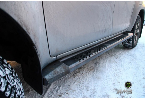 Силовые пороги АМЗ для Toyota Hilux 2005-2015