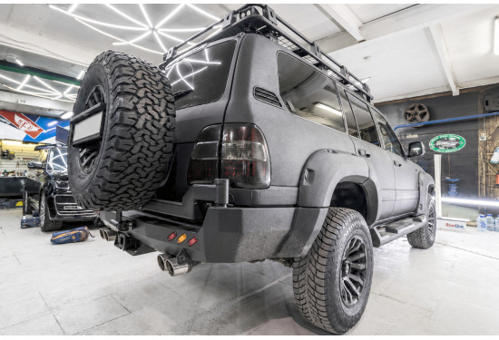 Бампер силовой задний АМЗ для Toyota Land Cruiser 100 / Lexus LX470