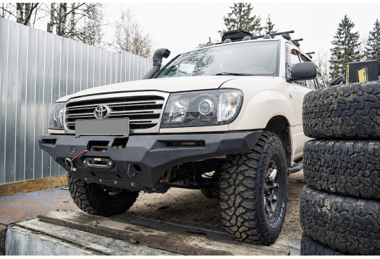 Бампер силовой передний АМЗ для Toyota Land Cruiser 100 / Lexus LX470