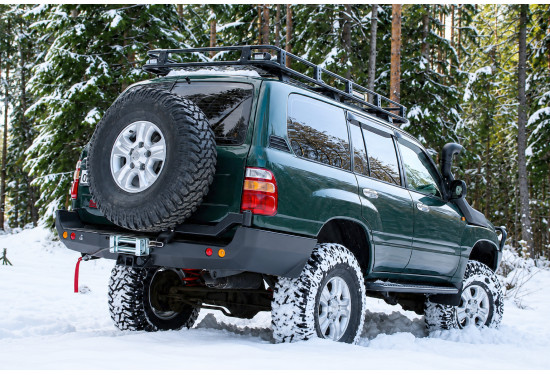 Бампер силовой задний АМЗ для Toyota Land Cruiser 105