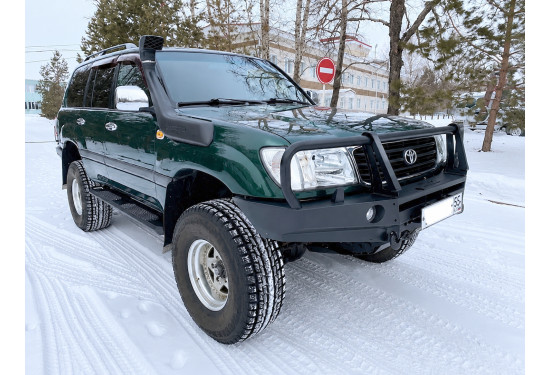 Бампер силовой передний АМЗ для Toyota Land Cruiser 105 под штатную электрическую лебедку AISIN
