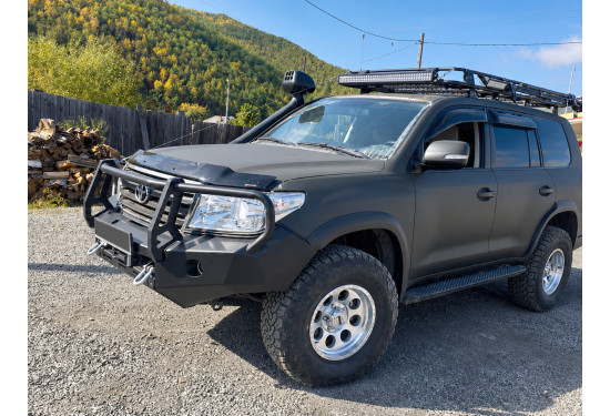 Бампер силовой передний АМЗ для Toyota Land Cruiser 200 2007-2016 под штатную электрическую лебедку
