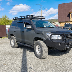 Бампер силовой передний АМЗ для Toyota Land Cruiser 200 2007-2016 под штатную электрическую лебедку